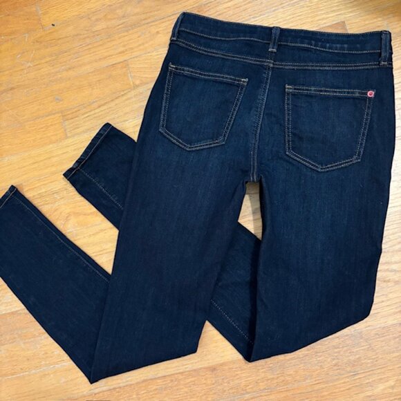 Spanx By Sara Blakely Wmn’s Dark Rinse Blue Denim The Slim-X Skinny Jeans Sz 28 - Picture 5 of 8